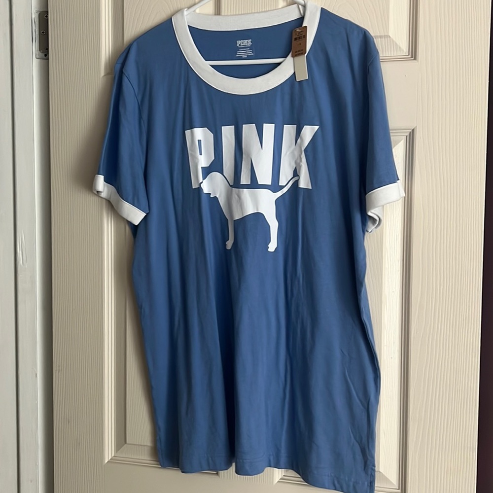 PINK Ringer tee